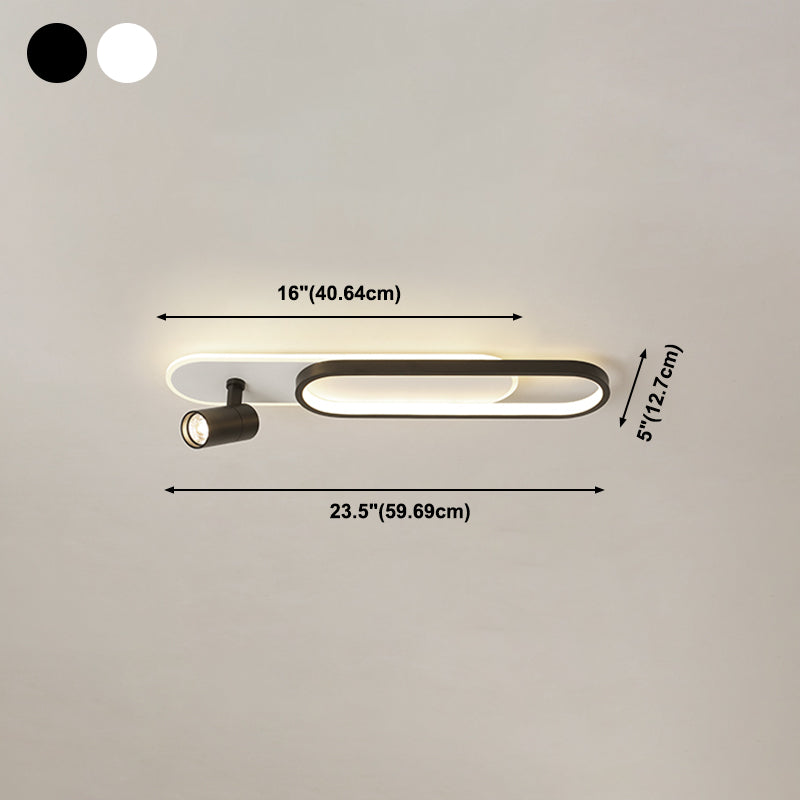 Plafonnier LED moderne met en lumière les luminaires encastrés en métal