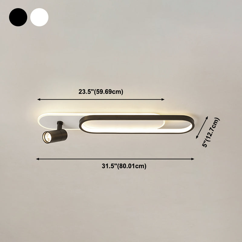 Plafonnier LED moderne met en lumière les luminaires encastrés en métal