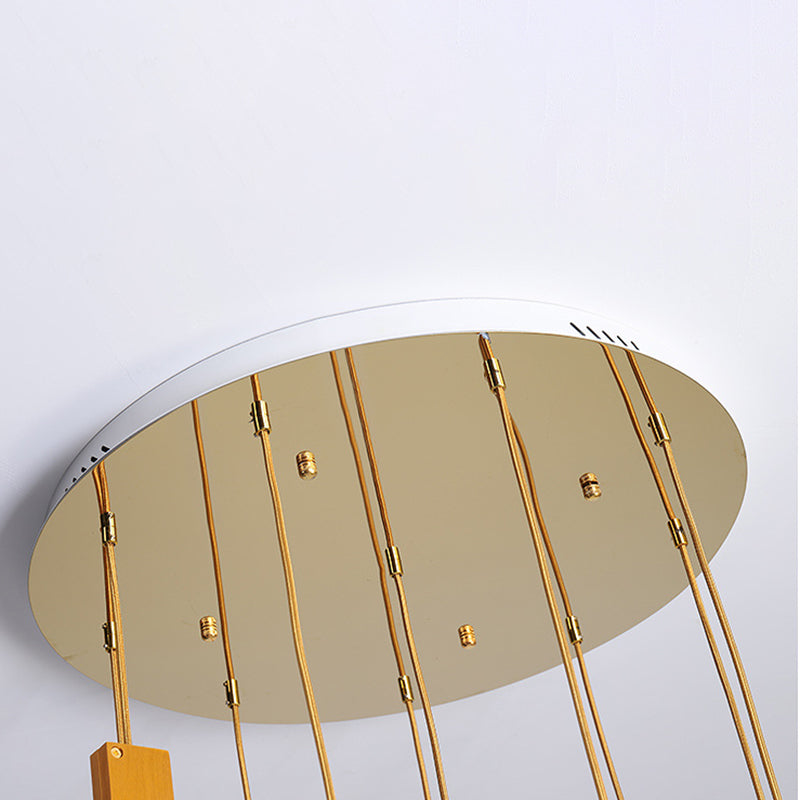 Enclaceur de cercles en bois massif pendentif