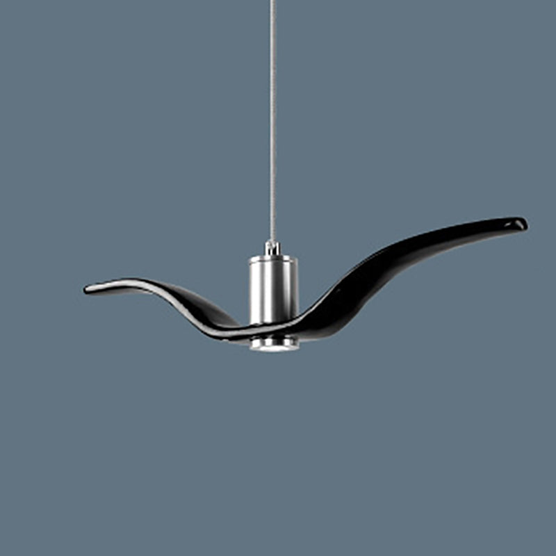 Nordic Artistic Seagull Pendant lampe à manger résine LED Hanging Light Kit