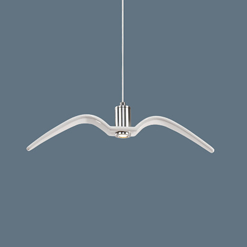 Nordic Artistic Seagull Pendant lampe à manger résine LED Hanging Light Kit