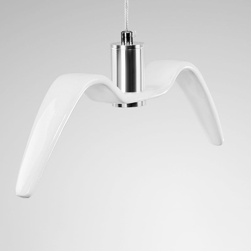 Nordic Artistic Seagull Pendant lampe à manger résine LED Hanging Light Kit