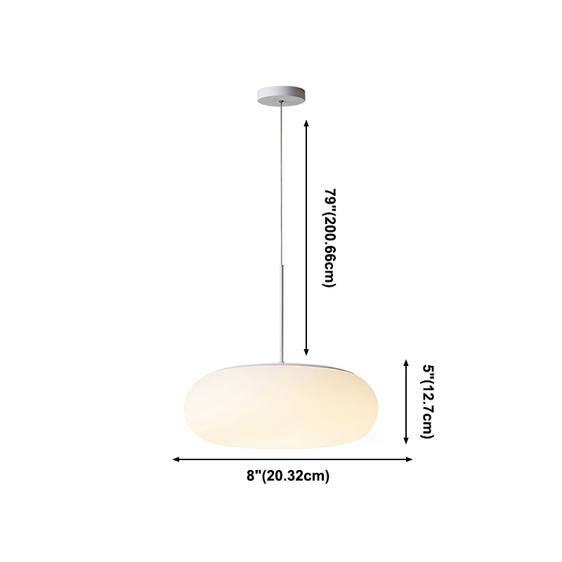 Minimalisme de la lampe susmimmand blanc LED PRENDANT PLAFICAUX acrylique pour salle à manger