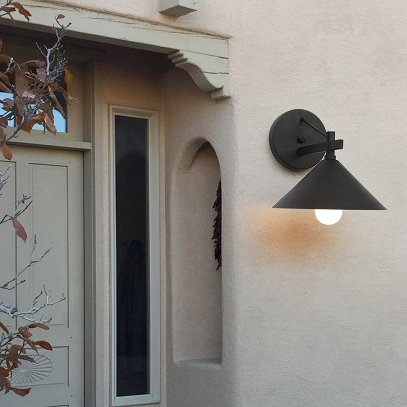 Illuminazione da parete in metallo Apparecchiatura ombreggiata per la parete industriale illuminazione per esterni