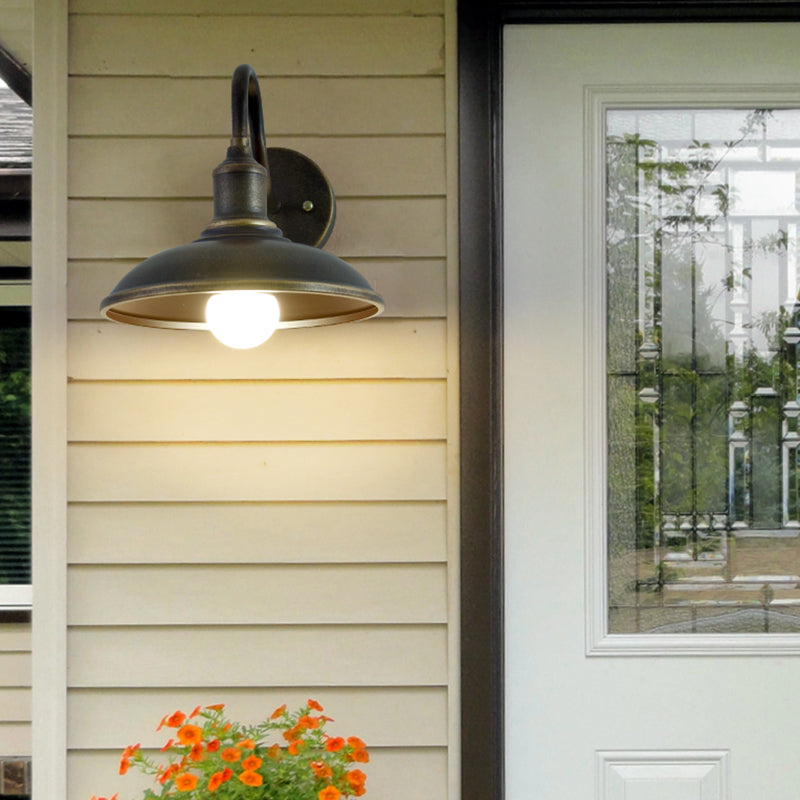 Illuminazione da parete in metallo Apparecchiatura ombreggiata per la parete industriale illuminazione per esterni