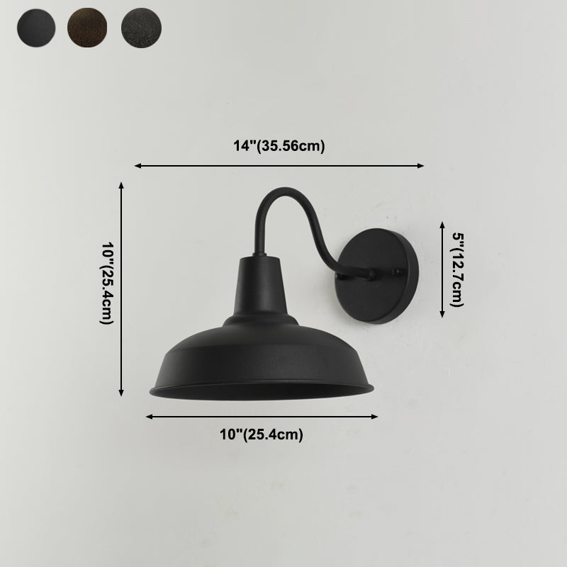 Illuminazione da parete in metallo Apparecchiatura ombreggiata per la parete industriale illuminazione per esterni