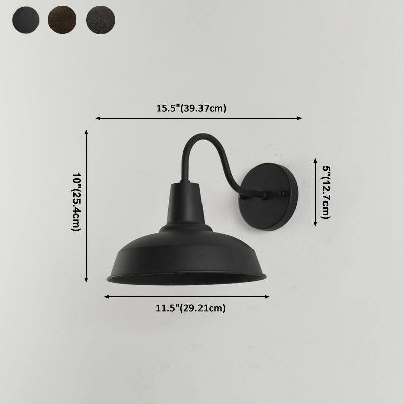 Illuminazione da parete in metallo Apparecchiatura ombreggiata per la parete industriale illuminazione per esterni