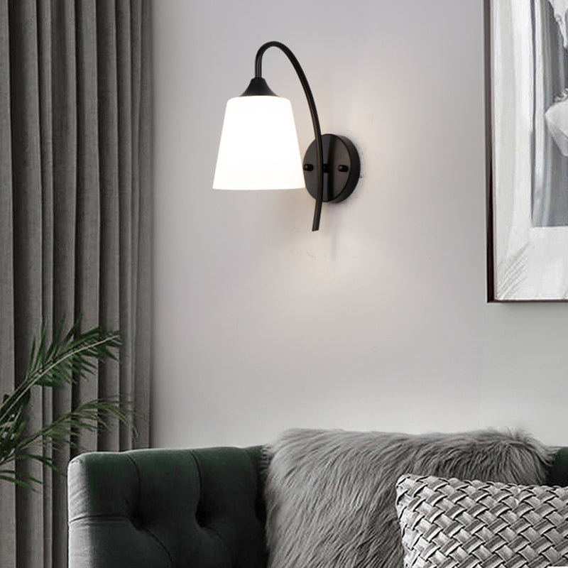 Bedroom Nordic Sconce Light Fixtures 1 Bulb Glass Wall Mounted Lighting