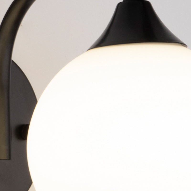 Bedroom Nordic Simple Sconce Light Fixtures 1 Bulb Glass Sphere Wall Mounted Lighting