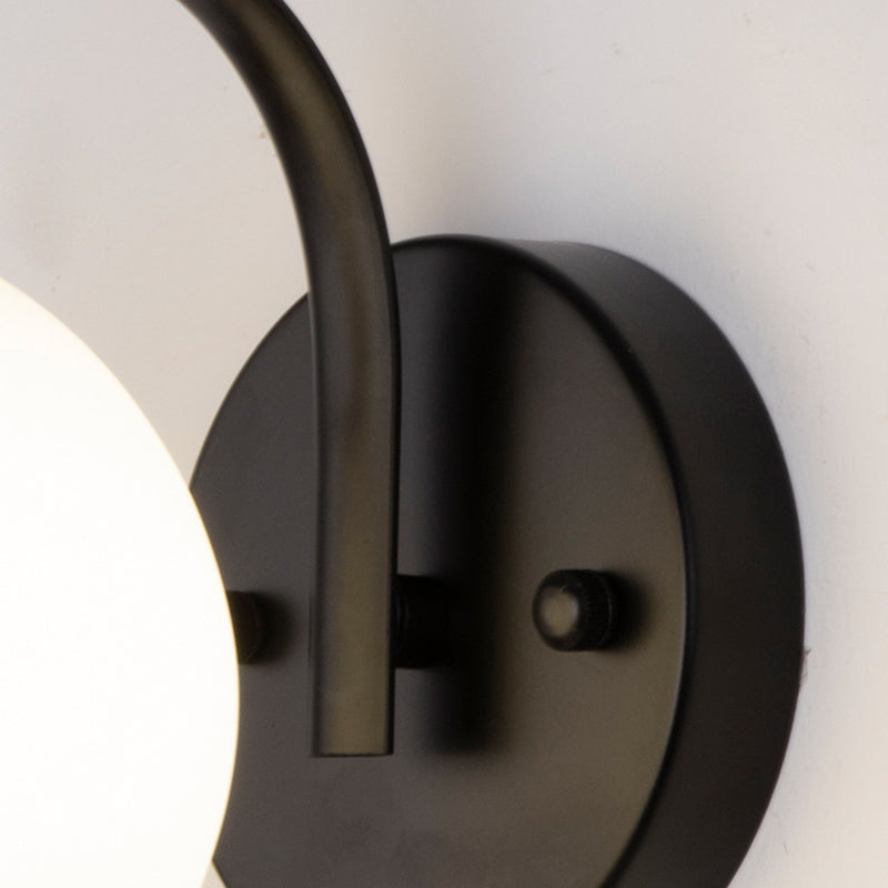 Bedroom Nordic Simple Sconce Light Fixtures 1 Bulb Glass Sphere Wall Mounted Lighting