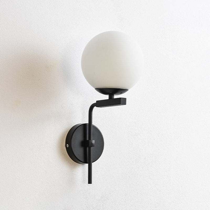 Lámpara de exploración simple junto a la cama 1 iluminación de pared de la esfera del vidrio de la bombilla