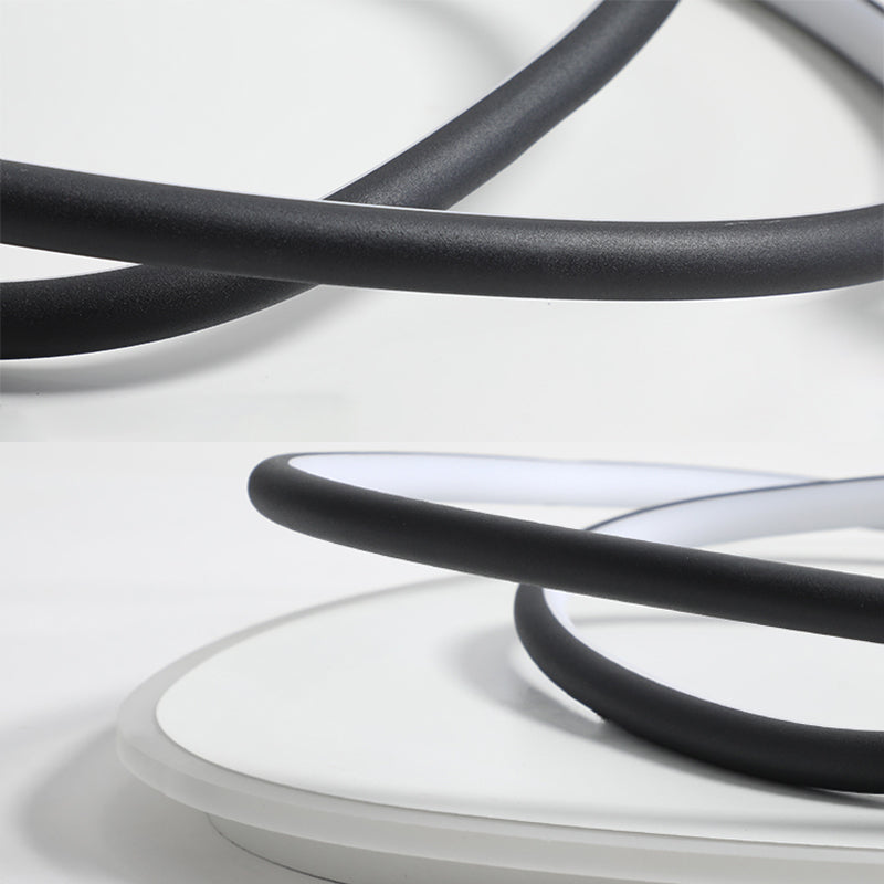 Lampe encastrée moderne à 3 têtes, abat-jour en Silicone, plafonnier LED pour chambre à coucher