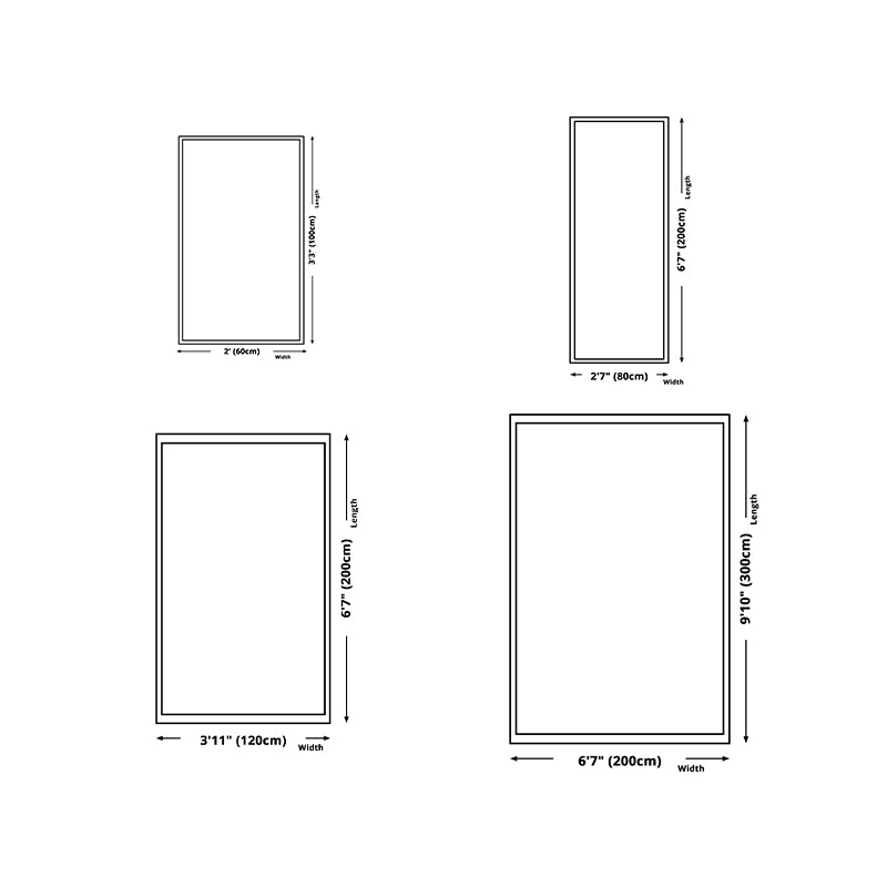 Yellow and Green Flowers Rug Polyester Area Carpet Non-Slip Backing Indoor Rug