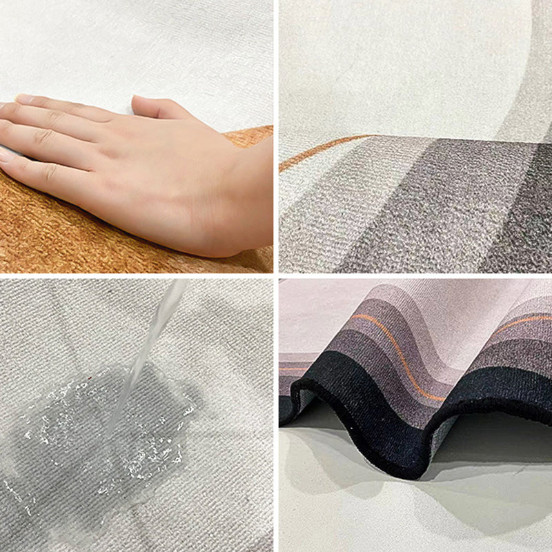 Alfombra nórdica nórdica poliéster block alfombra lavable alfombra para sala de estar