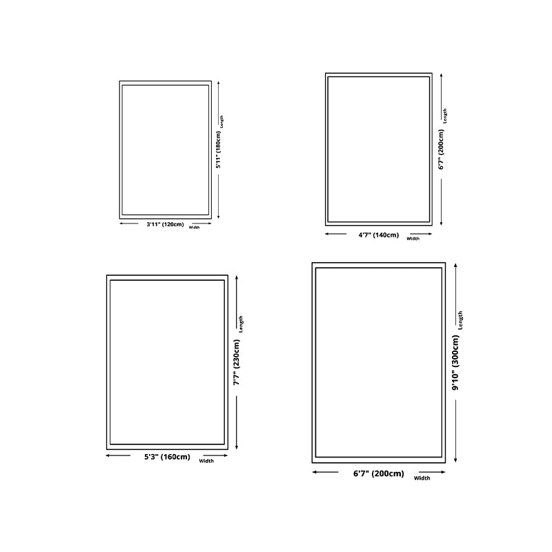 Geometric Lattice Rug Indoor Rug Polyester Non-Slip Backing Rug for Home Decor