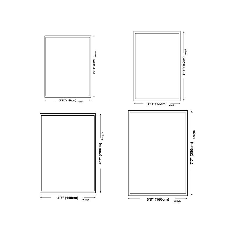 Orange Modern Rug Polyester Abstract Graphic Rug Non-Slip Backing Rug for Home Decor