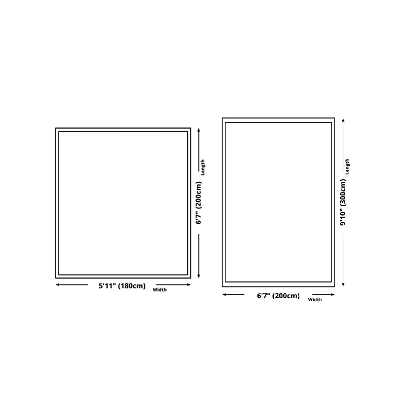 Black Pattern Rug Polyeter Simple Rug Stain Resistant Rug for Living Room