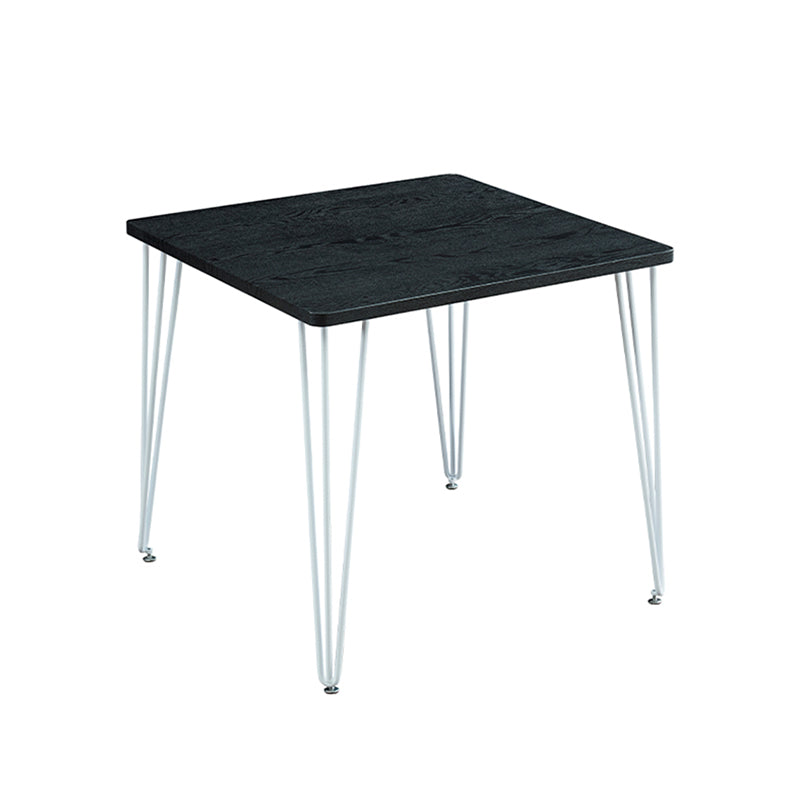 4-foot MDF Dinette Table Industrial Style Square Dining Table for Home
