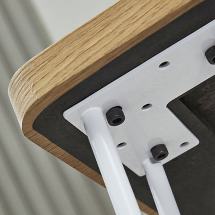 4-foot MDF Dinette Table Industrial Style Square Dining Table for Home