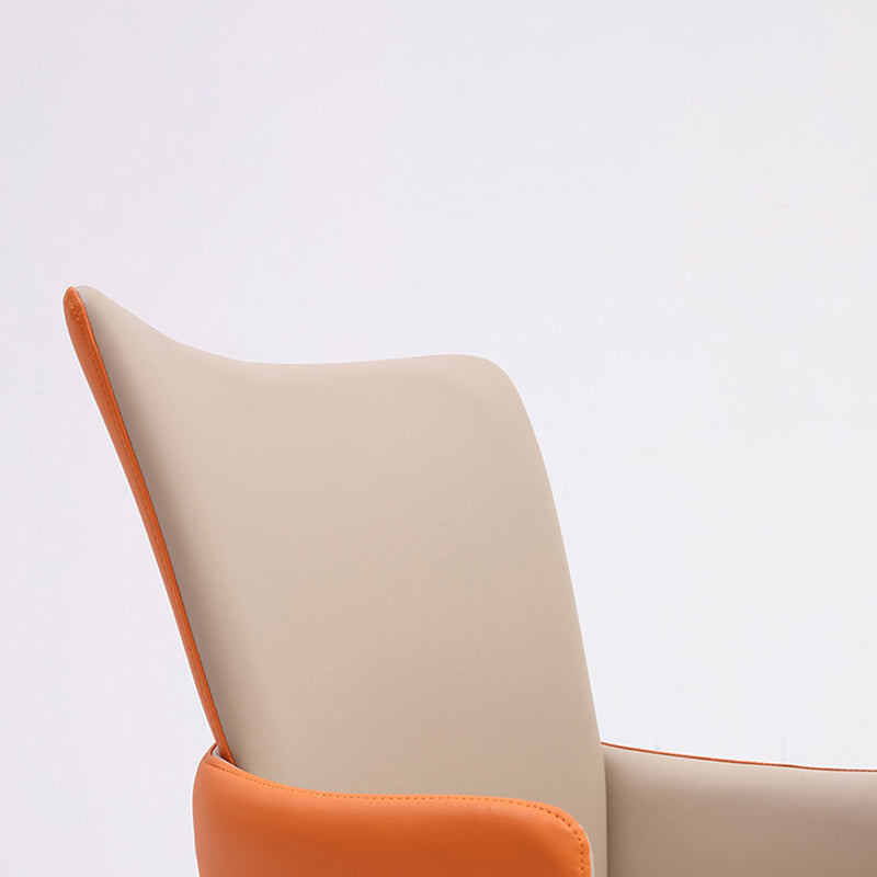 Chaise de salle à manger en métal moderne, chaises de salle à manger en simili cuir pour utilisation au restaurant