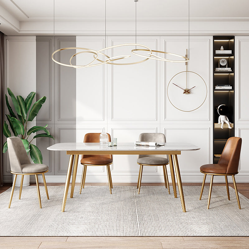 Chaises de salle à manger en cuir de style scandinave