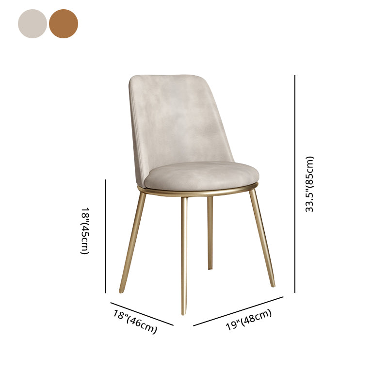 Chaises de salle à manger en cuir de style scandinave