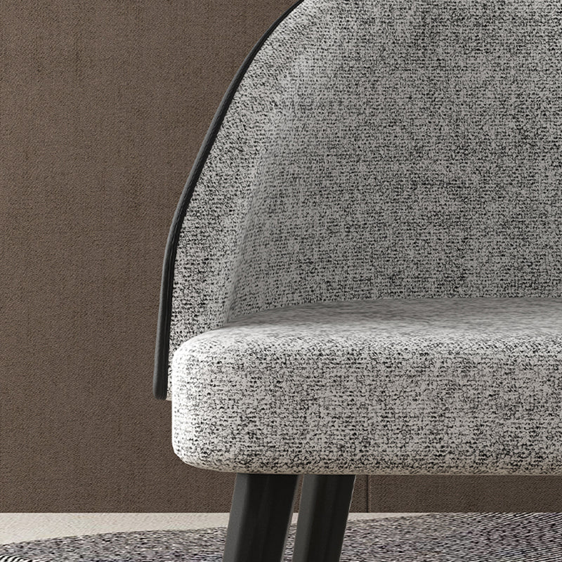 Silla de comedor de madera moderna, sillas laterales tapizadas sin brazos para uso doméstico