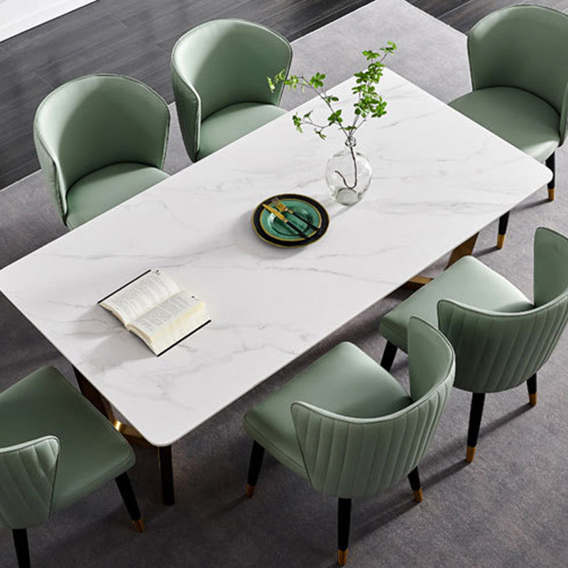 Sillas sin brazos de comedor de madera Glam, sillas de comedor de terciopelo para uso en restaurantes