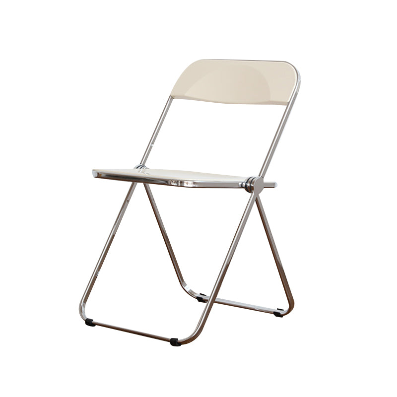 Silla de comedor plegable moderna, sillas de comedor de metal sin brazos para uso en restaurantes