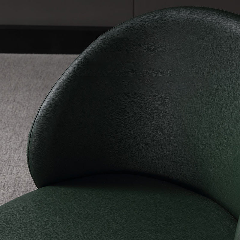 Silla de comedor de estilo moderno, silla auxiliar de cocina sin brazos con patas de metal