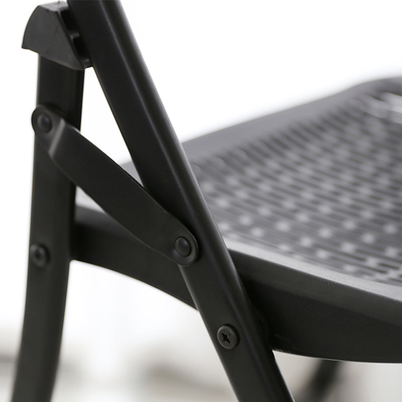 Sillas de comedor de estilo moderno, silla lateral sin brazos con respaldo abierto y patas de metal para cocina