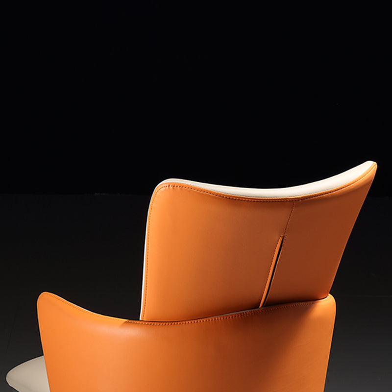 Sillas de comedor de estilo moderno, sillas laterales con brazos y patas de metal para cocina