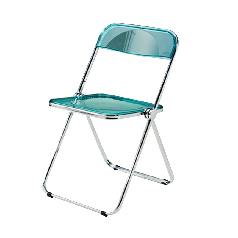 Sillas de comedor de estilo moderno, sillas laterales sin brazos con respaldo abierto y patas de metal para cocina
