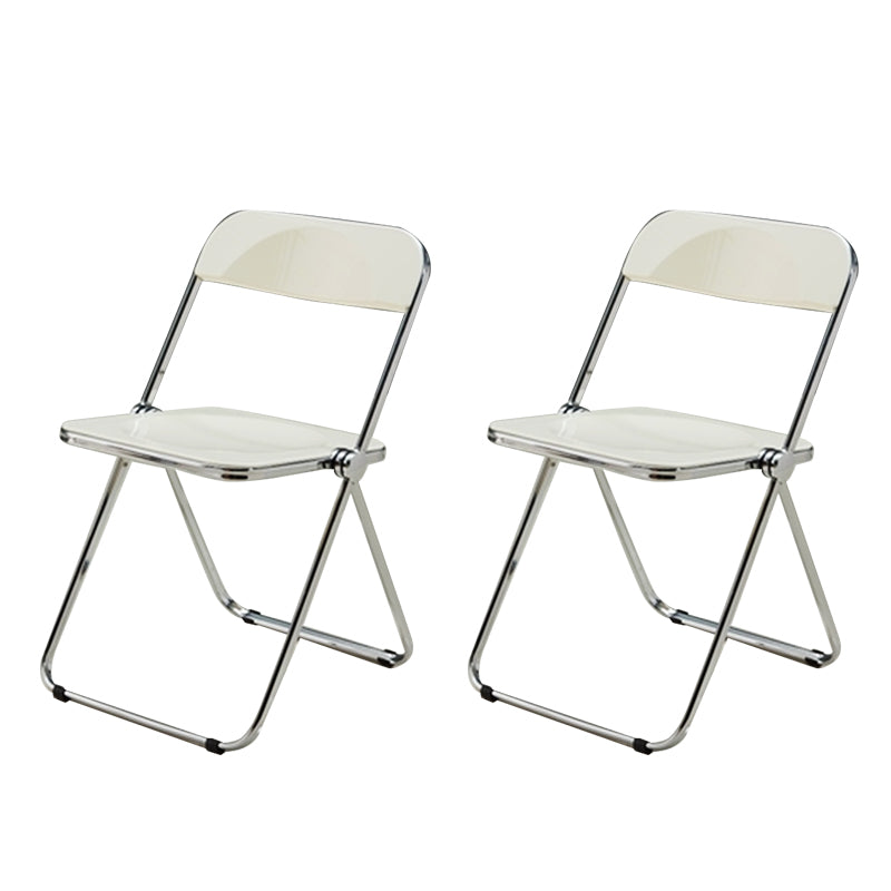 Sillas de comedor de estilo moderno, sillas laterales sin brazos con respaldo abierto y patas de metal para cocina