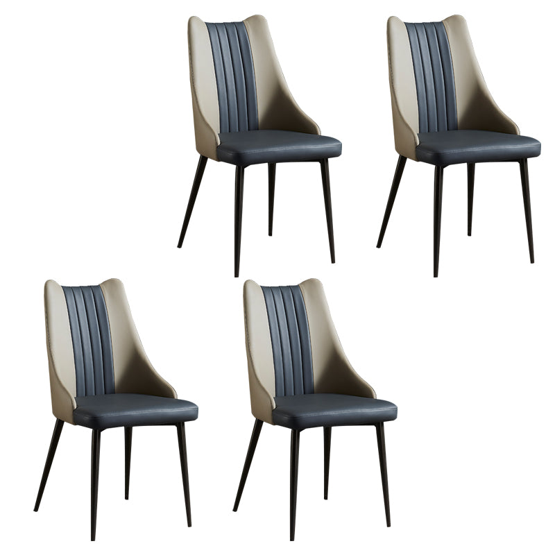 Silla de comedor de metal industrial Sillas de comedor de cuero PU para uso en restaurantes