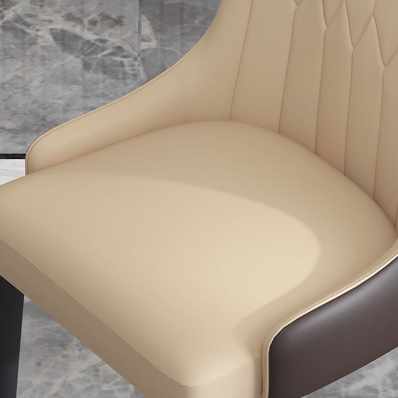 Chaises de salle à manger en cuir de style scandinave