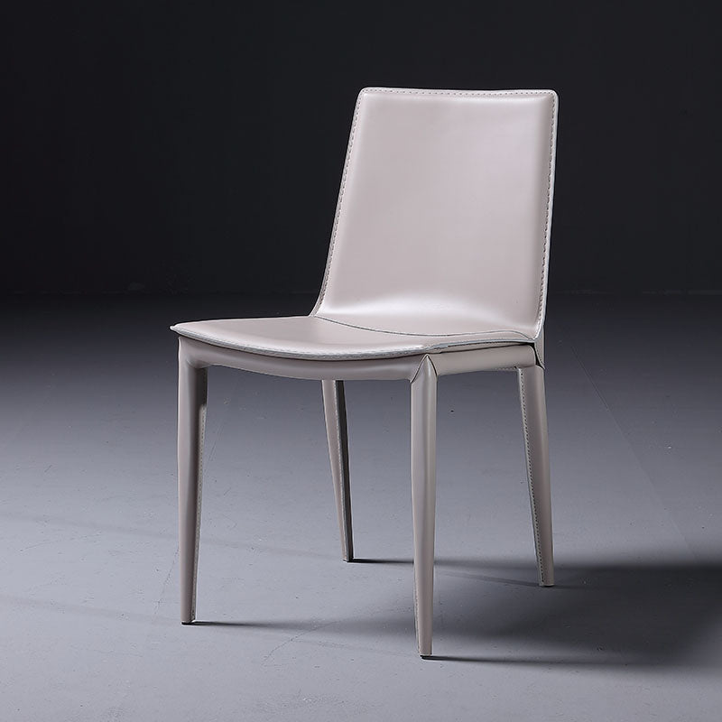 Chaises de salle à manger de style contemporain chaises latérales en métal sans arme pour cuisine