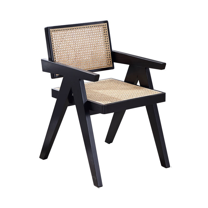 Chaise de salle à manger de Style contemporain, chaise simple avec bras en bois pour cuisine et maison