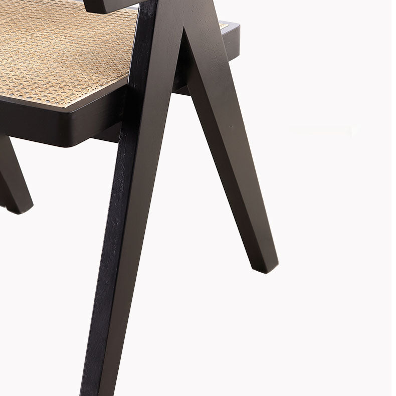 Chaise de salle à manger de Style contemporain, chaise simple avec bras en bois pour cuisine et maison