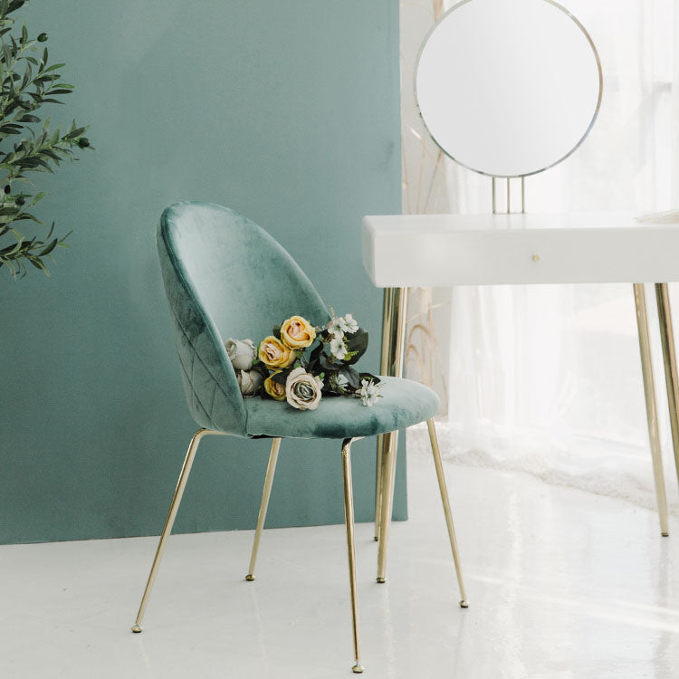 Chaises de salle à manger en métal de Style nordique, chaise sans bras latérale pour la cuisine