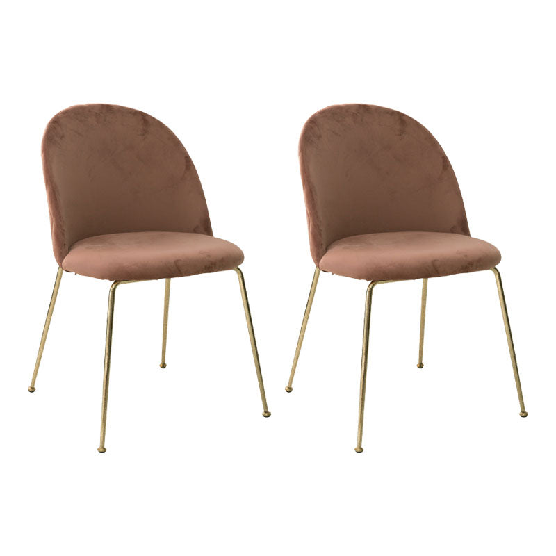 Chaises de salle à manger en métal de Style nordique, chaise sans bras latérale pour la cuisine