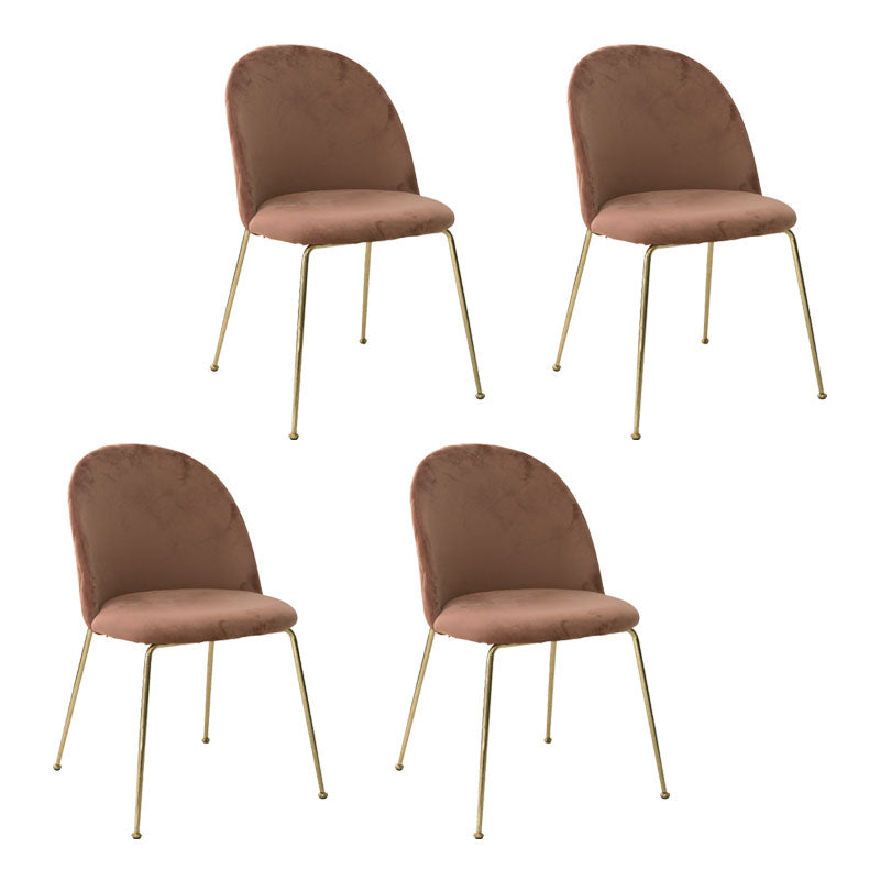 Chaises de salle à manger en métal de Style nordique, chaise sans bras latérale pour la cuisine