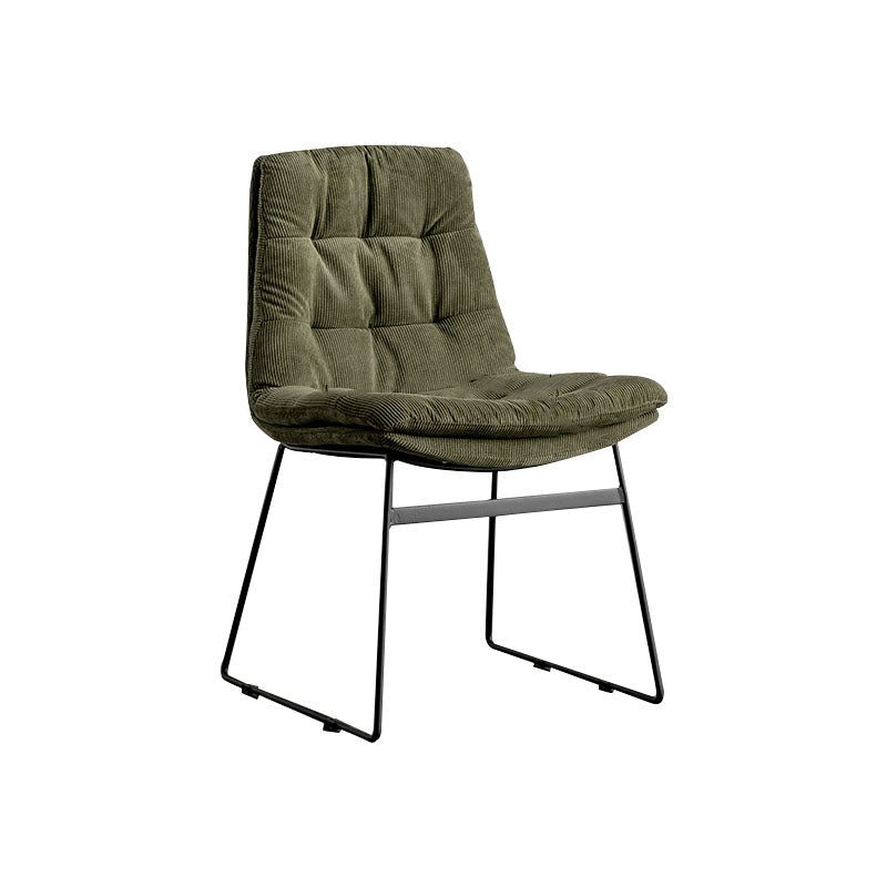 Chaises de cuisine de style contemporain dinant la chaise latérale sans bras avec les jambes en métal