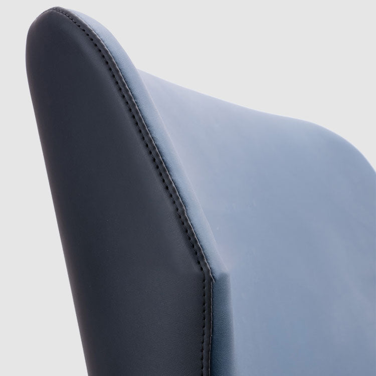 Sillas de comedor de cocina con brazo trasero de silla de metal de estilo moderno