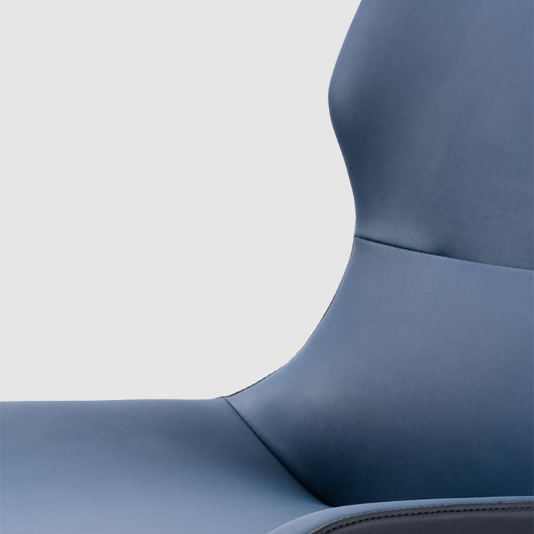 Sillas de comedor de cocina con brazo trasero de silla de metal de estilo moderno