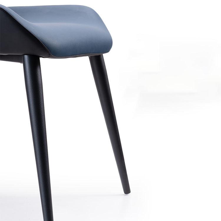 Sillas de comedor de cocina con brazo trasero de silla de metal de estilo moderno
