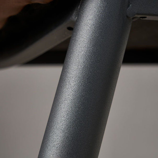 Sillas de comedor con respaldo abierto, sillones de comedor tapizados con patas de metal (juego de 2)