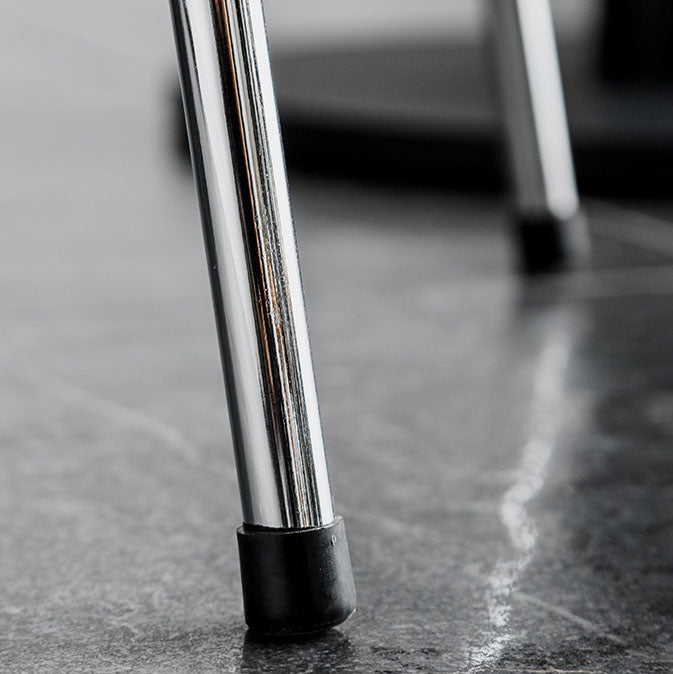 Eigentijdse stijl eetkamerstoel armloze zijstoel met metalen benen voor keuken