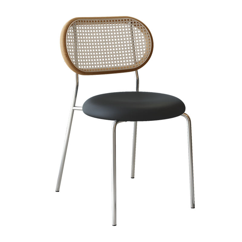 El comedor industrial del metal preside la parte posterior abierta sin brazos que cena la silla lateral