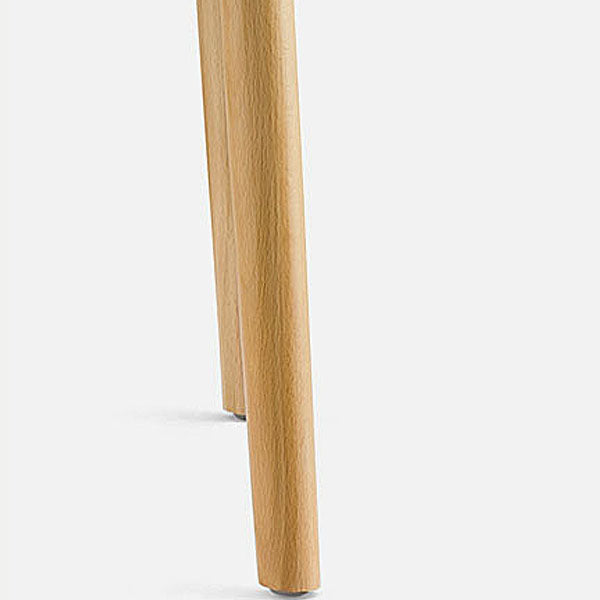 Sillas de comedor de madera contemporáneas con respaldo abierto (juego de 4)